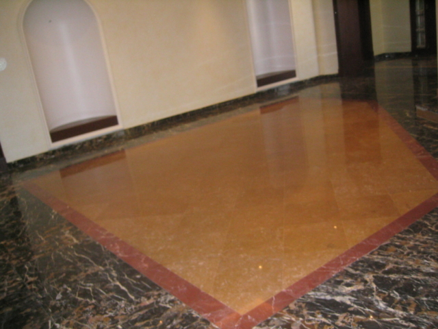 Royal Family Villa, Dubai, (2005). Client Abu Dhabi Royal Family. Design RG Concept Materials used: Rosa Aurora, Botticino, Yellow Gold, Black & Gold, Red Rubby, Indian Green, Roso Valencia, Safron Gold, Michaelangelo, Silk Onyx